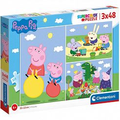 Clementoni Puzzle Świnka Peppa 3 x 48 el.