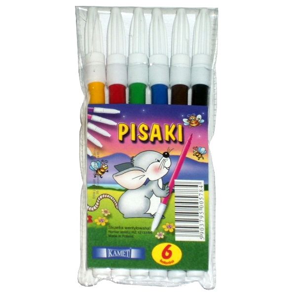 Pisaki 6 kolorów KAMET