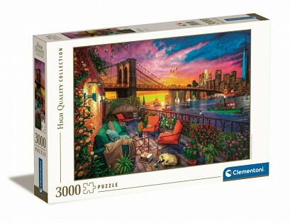 Clementoni, Puzzle Manhattan Balcony Sunset 3000 el. 