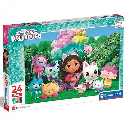 Clementoni Puzzle Maxi Super Kolor Domek Gabby 24 el.