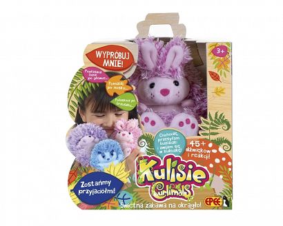 Kulisie - plusz interaktywny różowy Królik Epee