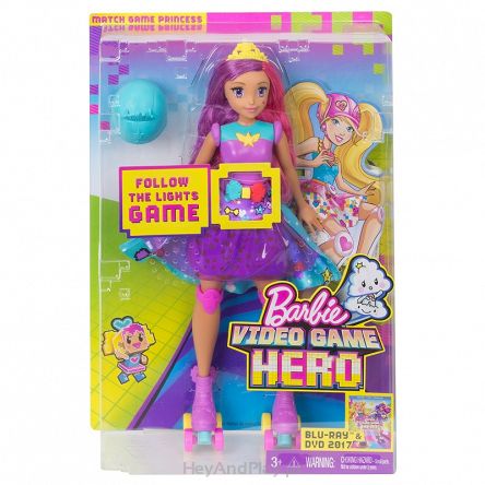Barbie w Świecie Gier - Lalka Księżniczka z grą pamięciową 