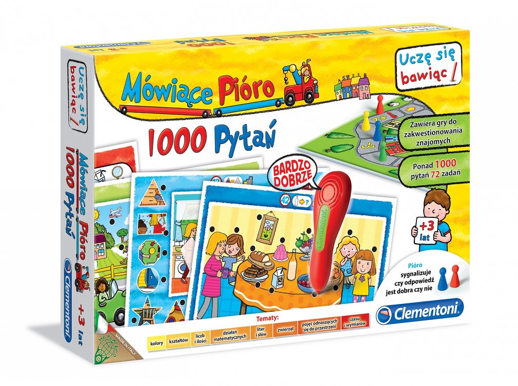 Clementoni Mówiące Piórko 1000 Pytań do Przedszkolaka 60266