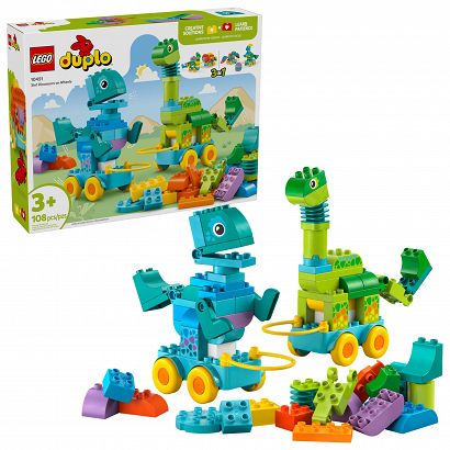 LEGO® 10451 Duplo - 3 w 1 Dinozaury na kółkach