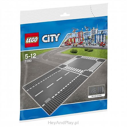 Lego City Płytka odcinek prosty i skrzyżowanie 7280