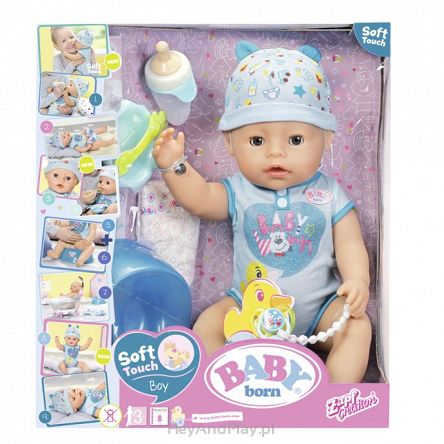 Baby Born Interaktywny Bobas Soft Touch Chłopiec 43 cm 824375