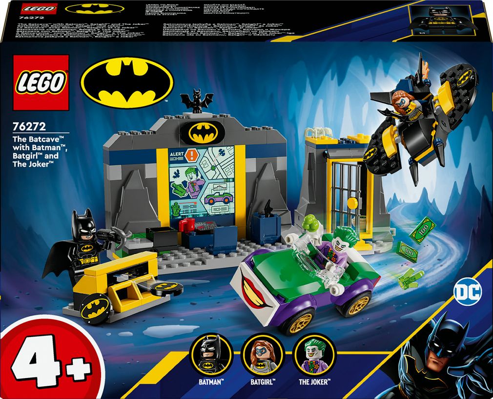 LEGO DC Batman Jaskinia Batmana z Batmanem, Batgirl i Jokerem 76272