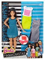 Barbie Fashionistas - Lalka z ubrankami So Sporty, Curvy Dark-Haired