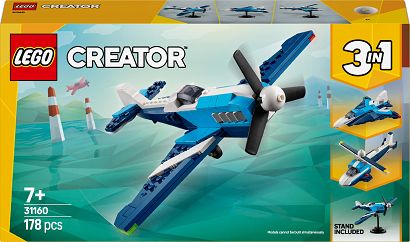 LEGO Creator 3 w 1 Statek powietrzny: samolot wyścigowy 31160
