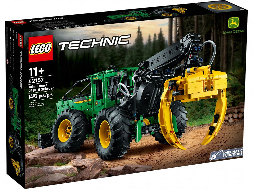 Lego tiągnik zrywkowy John Deere  42157