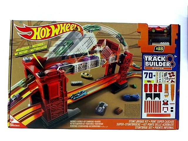 HOT WHEELS Kaskaderski most - klocki 70 szt