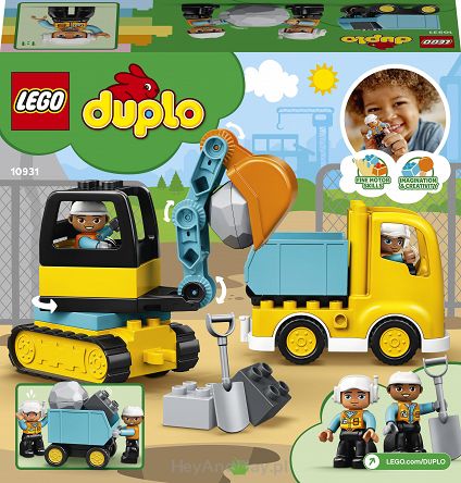 Lego Duplo Ciężarówka i Koparka Gąsienicowa