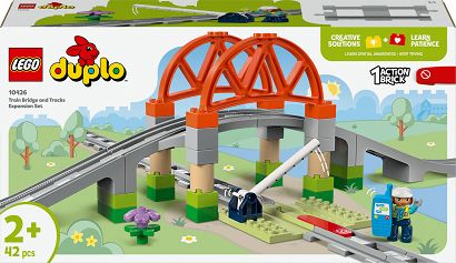 LEGO DUPLO 10426 Most i tory kolejowe — zestaw rozszerzający 