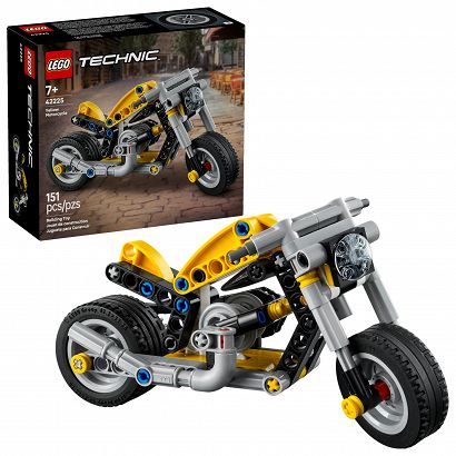 LEGO® 42225 Technic - Żółty motocykl