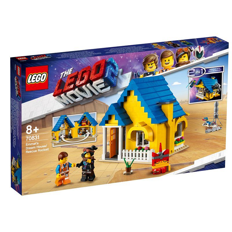 Lego Movie 2 Dom Emmeta/Rakieta Ratunkowa 70831