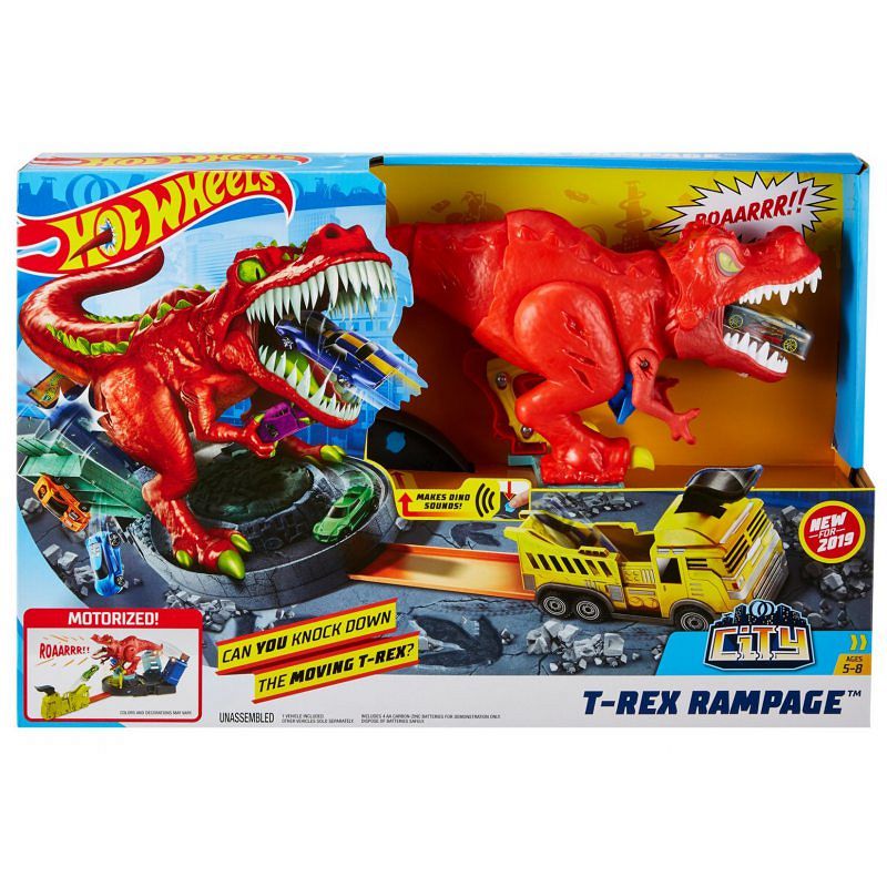 Hot Wheels City Zestaw Atak T-Rexa GFH88