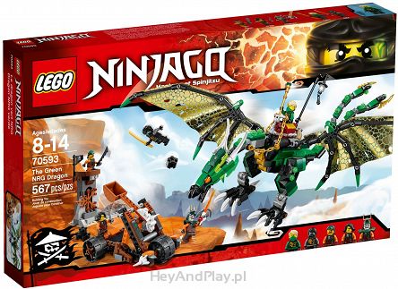 Lego Ninjago Zielony Smok NRG 70593