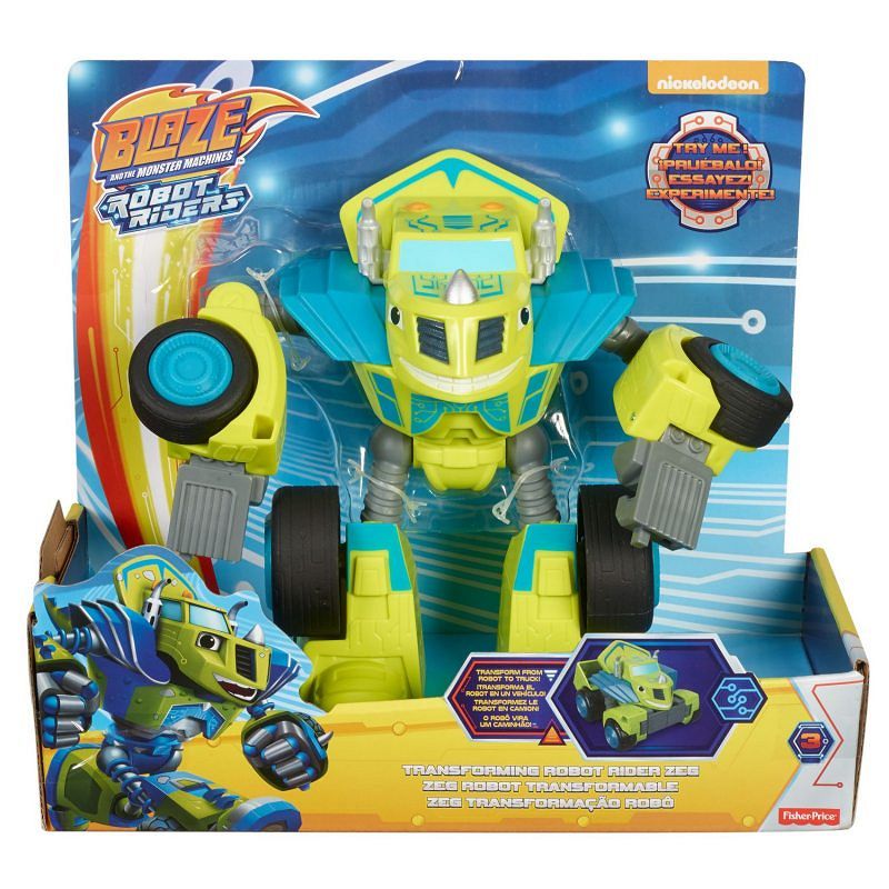 Blaze Pojazd Robot Zielony FTB94