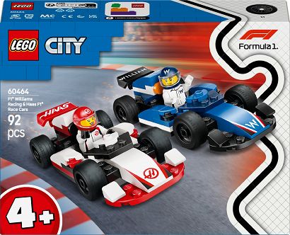 LEGO City F1 Bolidy Williams Racing i Haas  60464