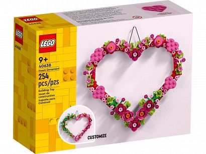  Lego - Ozdoba w kształcie serca 40638