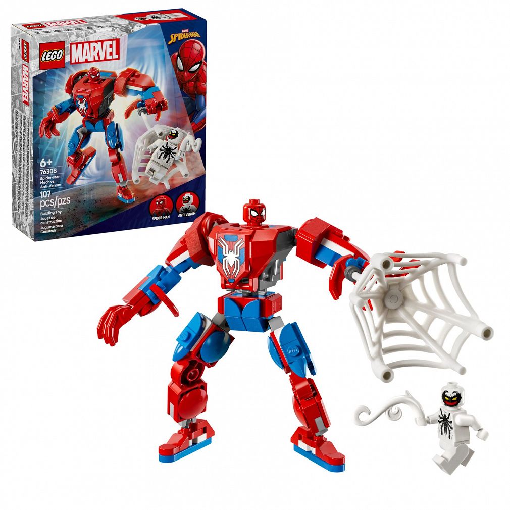 LEGO 76308 Marvel Super Heroes - Mech Spider-Mana kontra Anti-Venom