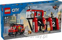 Lego City Remiza Strażacka Z Wozem Strażackim 60414