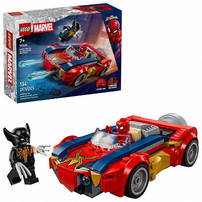 LEGO® 76336 Marvel Super Heroes - Spider-Man w samochodzie kontra zvenomowany Wolverine