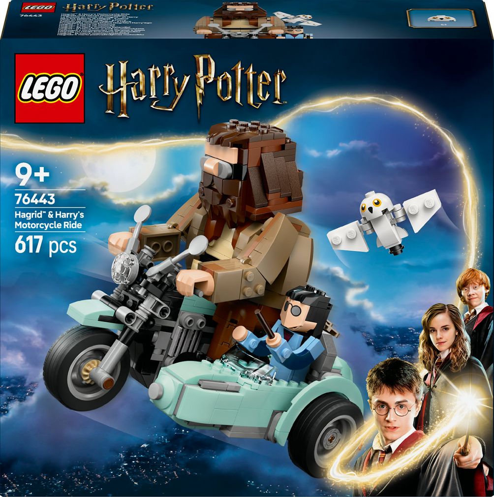 LEGO Harry Potter Przejażdżka motocyklowa Hagrida i Harry’ego 76443