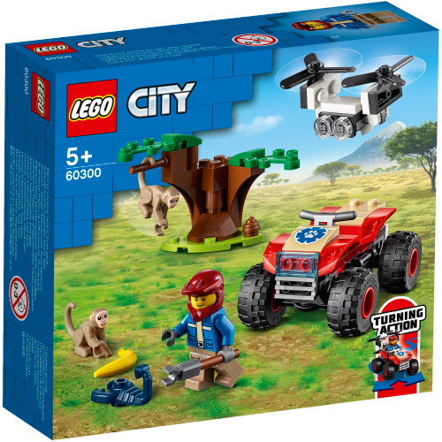 Lego City Quad Ratowników Dzikich Zwierząt 60300