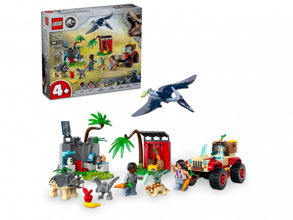 Lego Jurassic World Centrum Ratunkowe Dla Małych Dinozaurów 76963