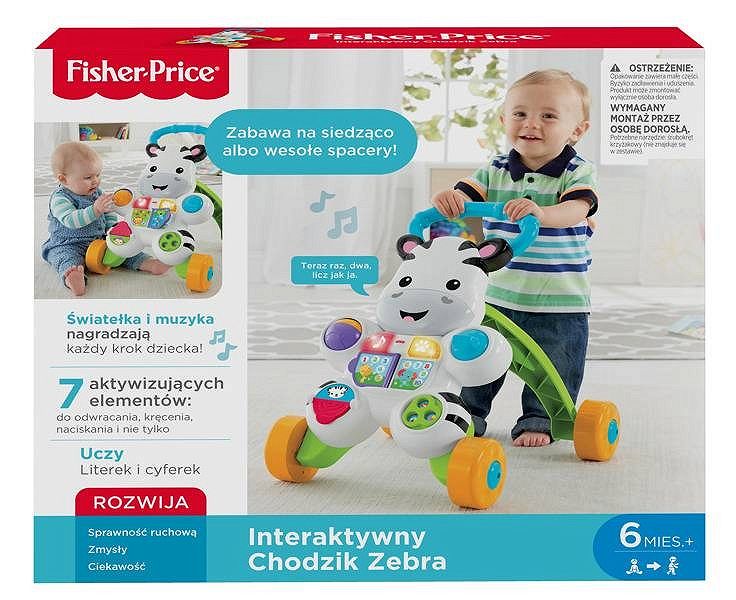 Fisher-Price Interaktywny Chodzik Zebra