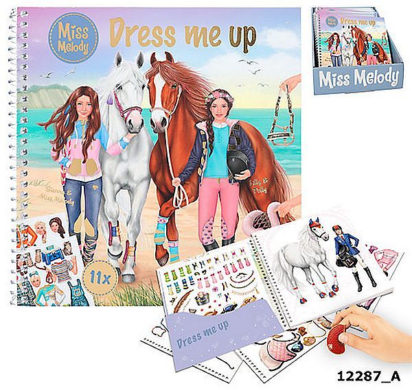 Zestaw Dress Me Up Miss Melody TOP Model Z Naklejkami