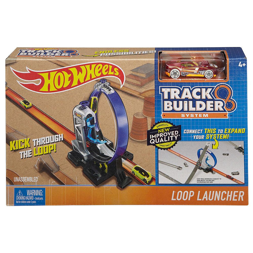 Hot Wheels Track Builder - Zestaw Pętla z Wyrzutnią DMH51
