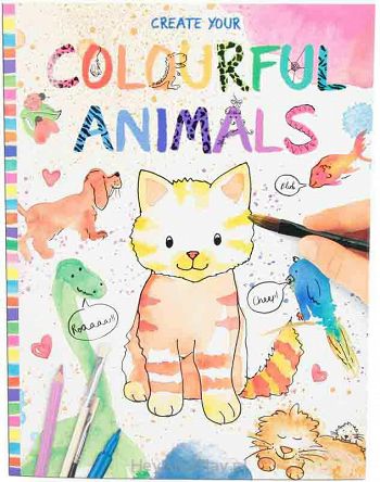 Depesche Kreatywna Kolorowanka Colourful Animals 8916A