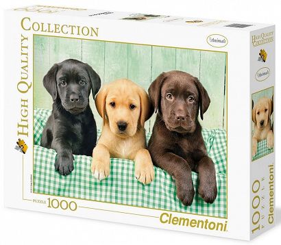 Clementoni Puzzle Trzy Labradory 1000el 