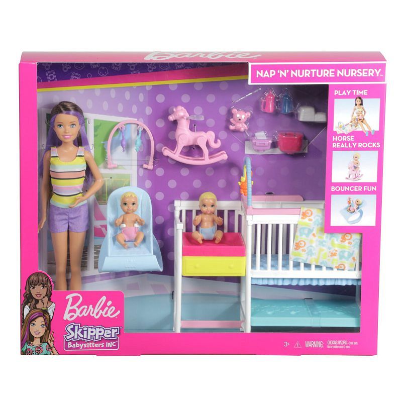 Barbie Skipper Zestaw Opieka nad Maluszkami GFL38