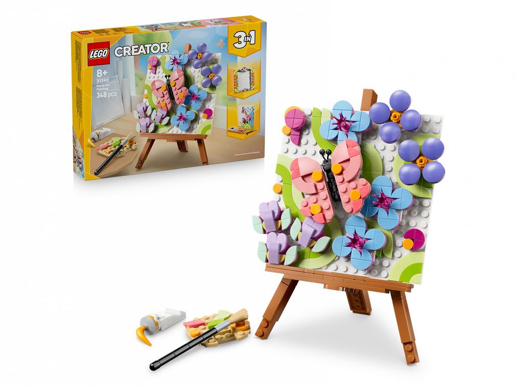 LEGO® 31390 Creator 3w1 - Dekoracyjny Obraz z Kwiatami