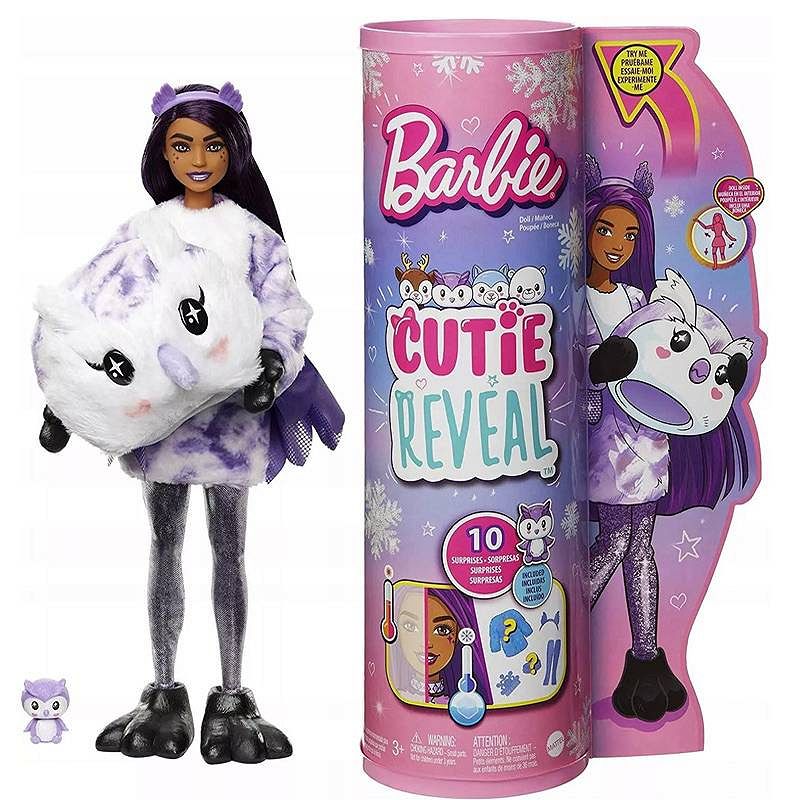 Barbie Cutie Reveal Zimowa Kraina Lalka Sówka