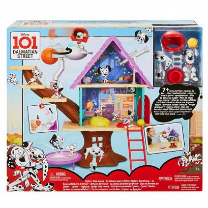 Mattel 101 Dalmatyńczyków Domek na Drzewie Dylana + 2 Figurki Dolly i Dylan GDL88