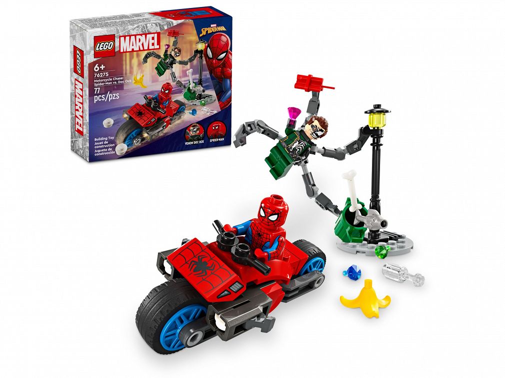 Lego Marvel Pościg Na Motocyklu: Spider-Man Vs. Doc Ock