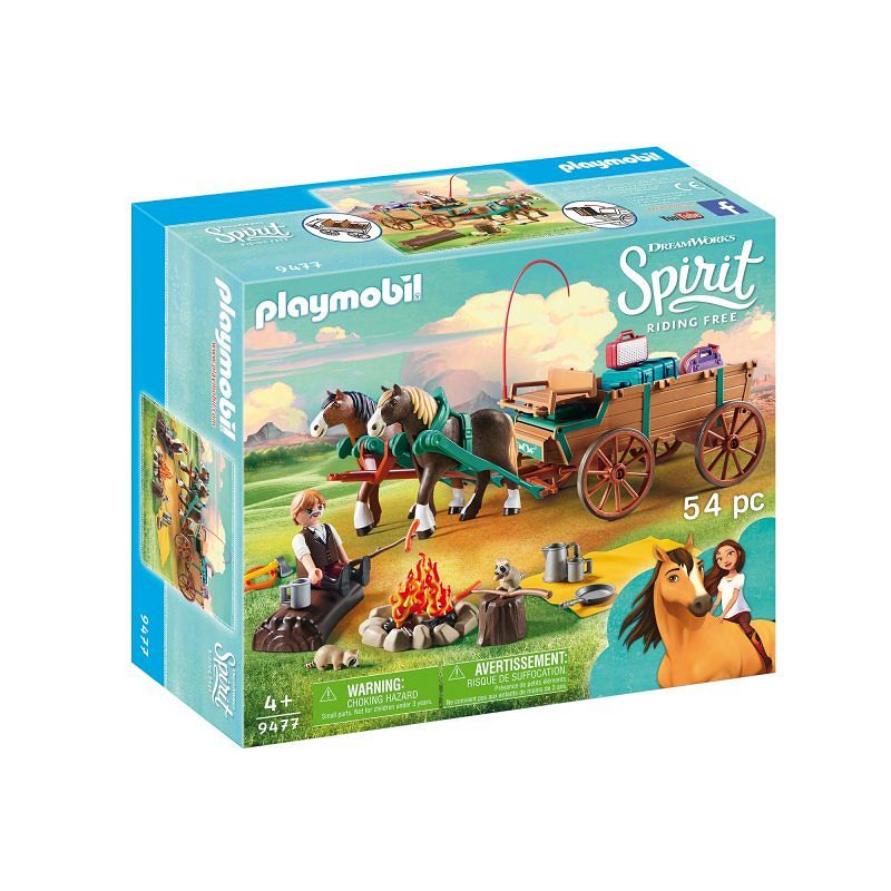 Playmobil Ojciec Lucky z Bryczką 9477