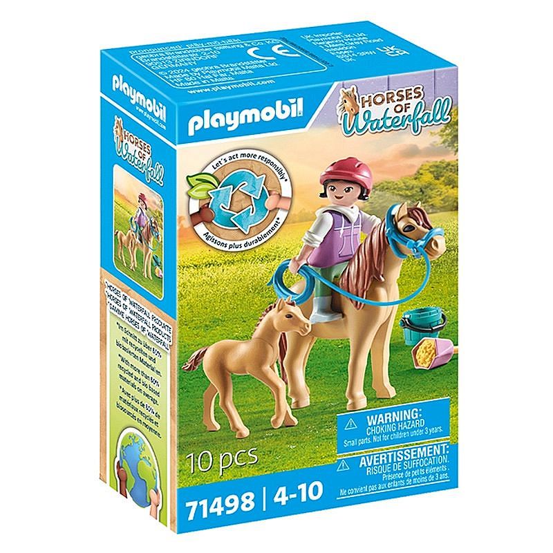 Playmobil Horse of Waterfall - Dziecko z kucykiem i źrebakiem 71498