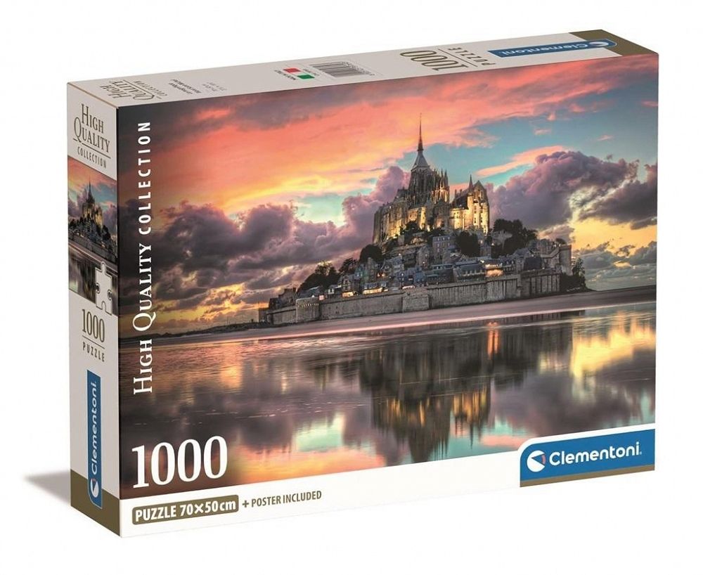 Clementoni Puzzle Compact Le Magnifique Mont Saint-Miche 1000 el. 