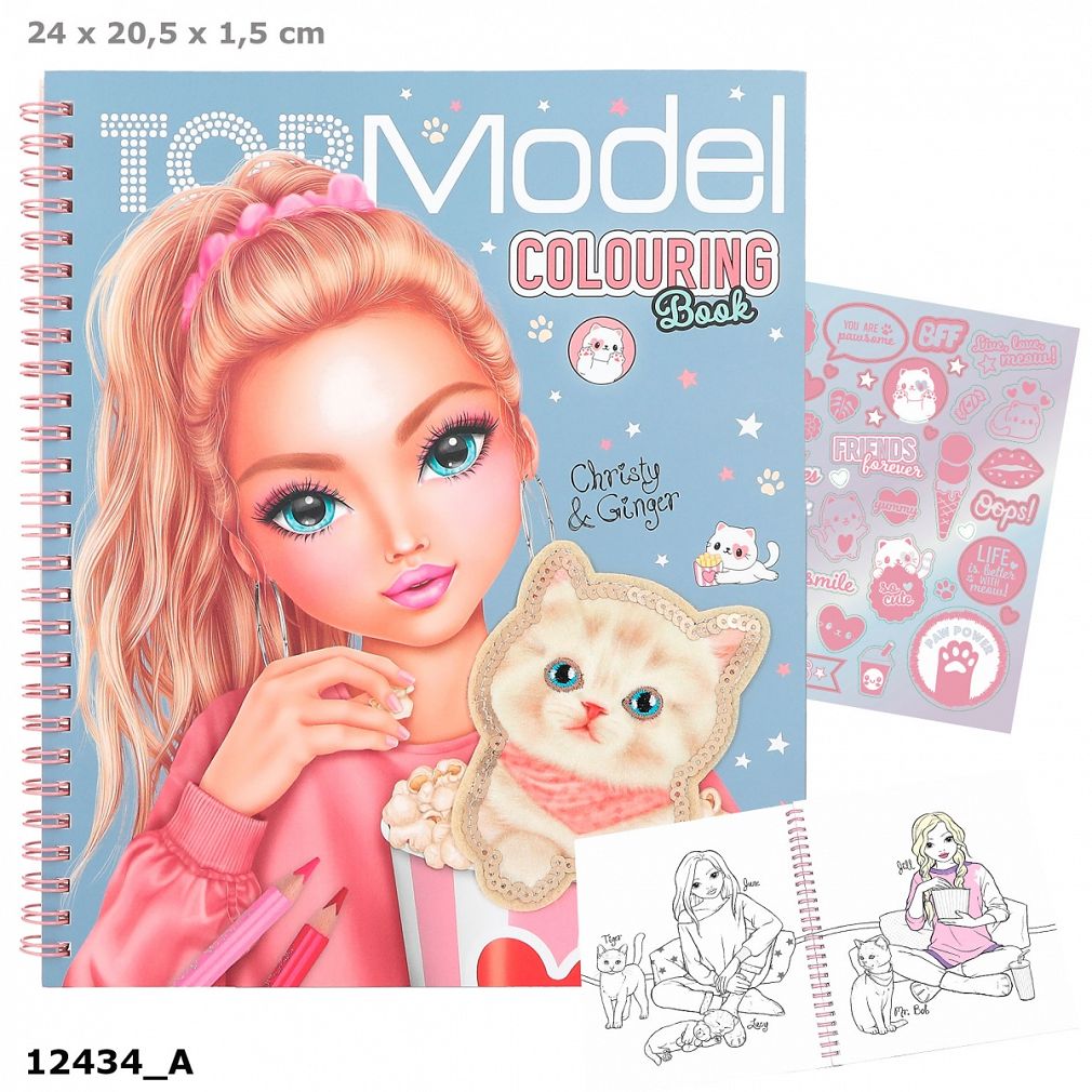 Kolorowanka Z Pluszowym Kotkiem Top Model