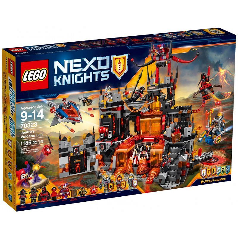 Lego Nexo Wulkaniczna kryjówka Jestro 70323