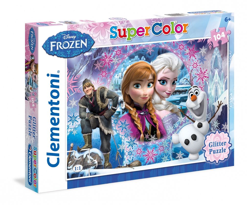 Clementoni Puzzle 104 Frozen Brokat