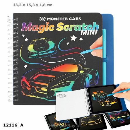 Zestaw Kreatywny Mini Magic Scratch Monster Cars 12116A