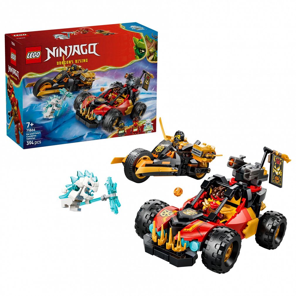 LEGO® 71864 Ninjago - Wielofunkcyjne Pojazdy Kaia i Cole'a