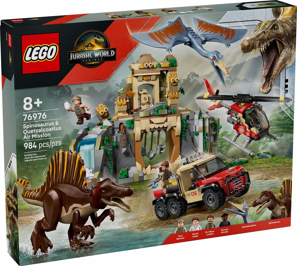 LEGO® 76976 Jurassic World - Powietrzna misja z kecalkoatlem i spinozaurem