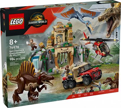 LEGO® 76976 Jurassic World - Powietrzna misja z kecalkoatlem i spinozaurem